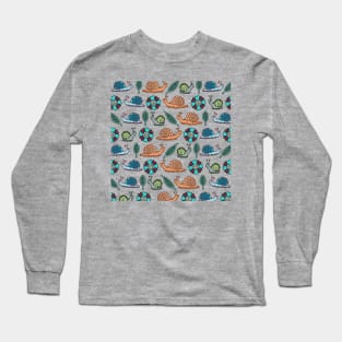 Garden Snails | Snails Pattern Long Sleeve T-Shirt